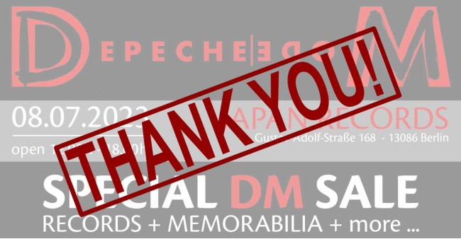 DM - Verkauf am 8. Juli 2023 - THANK YOU ALL!